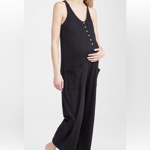 Hatch Black Maternity Jumpsuit